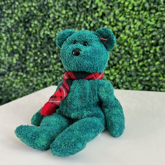 Classic Vintage Beanie Baby Wallace Bear Toy - Picture 3 of 14